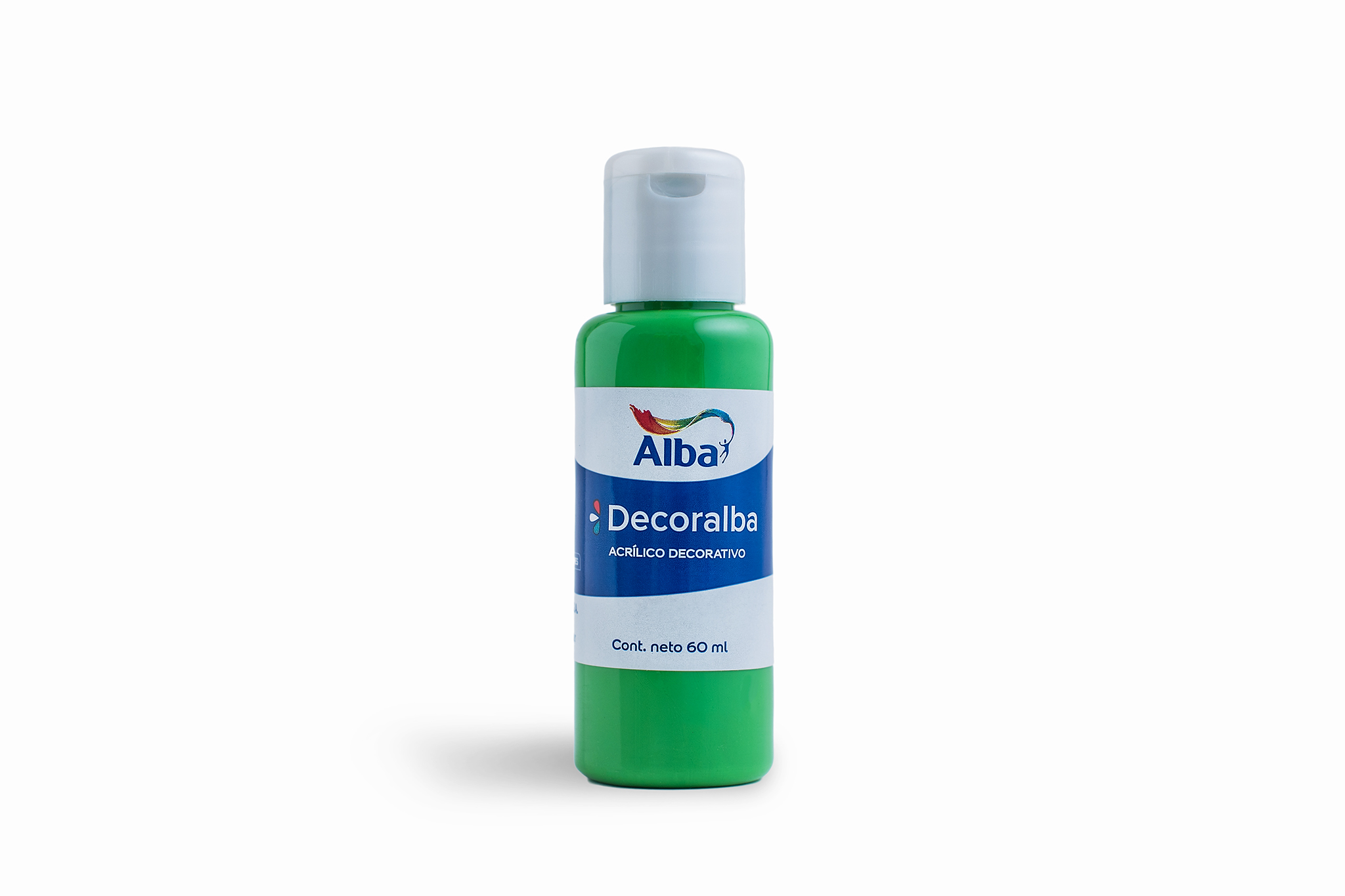 Acrilico decorativo alba 60cc verde mediano 457 - 60ML - Alba Artística